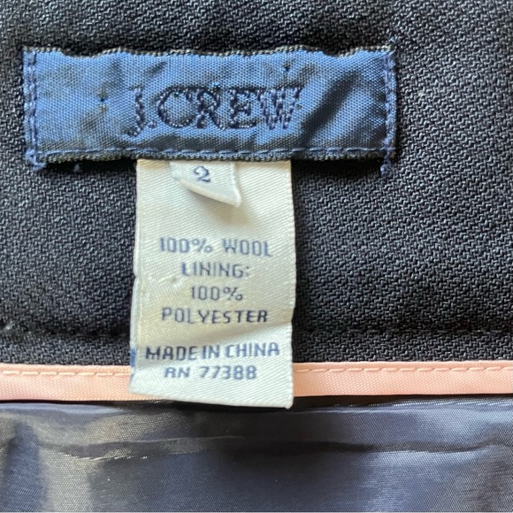 J-crew suiting navy blue pencil skirt - Picture 3 of 3